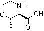 (2S,3R)-2-Methyl-3-morpholinecarboxylic acid molecular structure (CAS 1268475-20-2)
