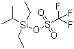 结构式 CAS# 126889-55-2, 二乙基异丙基硅基三氟甲磺酸酯