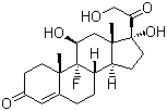 Fludrocortisone molecular structure (CAS 127-31-1)