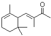 structure of CAS# 127-51-5, 3-Methyl-4-(2,6,6-trimethyl-2-cyclohexen-1-yl)-3-buten-2-one;Cetone Alpha; Isomethyl-alpha-ionone; NSC 66432