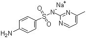 structure of CAS# 127-58-2, Sulfamerazine sodium;Monosodium 2-sulfanilamido-4-methylpyrimidine; 2-Sulfanilamido-4-methylpyrimidine sodium salt; 4-Methyl-2-sulfanilamidopyrimidine sodium salt; Solumedine