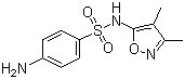 结构式 CAS# 127-69-5, 磺胺二甲异噁唑; 净尿磺; 菌得清