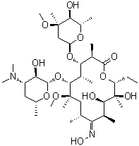 (9Z)-6-O-Methylerythromycin 9-oxime molecular structure (CAS 127253-05-8)