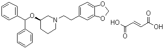Zamifenacin fumarate molecular structure (CAS 127308-98-9)