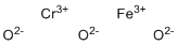 Chromium iron oxide molecular structure (CAS 12737-27-8)