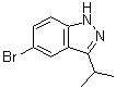 structure of CAS# 1276075-40-1, 5-Bromo-3-isopropyl-1H-indazole;5-Bromo-3-(1-methylethyl)-1H-indazole