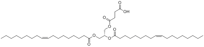4-[(2R)-2,3-Bis{[(9Z)-octadec-9-enoyl]oxy}propoxy]-4-oxobutanoic acid molecular structure (CAS 127640-49-7)