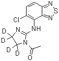 N-Acetyl Tizanidine-d<sub>4</sub> molecular structure (CAS 1276602-33-5)