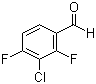 3-Chloro-2,4-difluorobenzaldehyde molecular structure (CAS 127675-46-1)