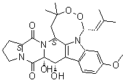 structure of CAS# 12771-72-1, Verruculogen TR 1;NA 209A; TR 1; TR 1 toxin; Verruculogen