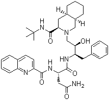 Saquinavir molecular structure (CAS 127779-20-8)