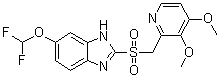 Pantoprazole sulfone molecular structure (CAS 127780-16-9)