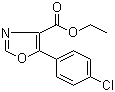 结构式 CAS# 127919-28-2, 5-(4-氯苯基)恶唑-4-甲酸乙酯