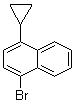structure of CAS# 127971-24-8, 1-Cyclopropyl-4-bromonaphthalene;1-bromo-4-cyclopropylnaphthalene