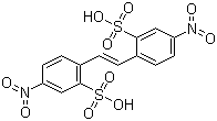 structure of CAS# 128-42-7, 4,4'-Dinitrostilbene-2,2'-disulfonic acid