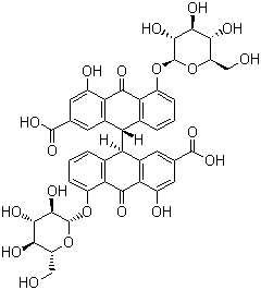 结构式 CAS# 128-57-4, 番泻苷 B