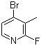 structure of CAS# 128071-79-4, 4-Bromo-2-fluoro-3-methylpyridine