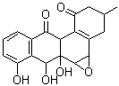 1a,2,3,4,5b,11,11a,11b-Octahydro-10,11,11a-trihydroxy-3-methyl-benz[3,4]anthra[1,2-b]oxirene-5,6-dione molecular structure (CAS 128233-09-0)