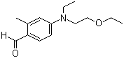 N-乙基-N-乙氧基乙基-4-氨基-2-甲基苯甲醛分子结构 (CAS 128237-47-8)