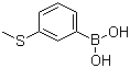 structure of CAS# 128312-11-8, 3-(Methylthio)phenylboronic acid;3-Thioanisoleboronic acid; 3-(Methylsulfanyl)phenylboronic acid