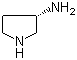 structure of CAS# 128345-57-3, (S)-3-Aminopyrrolidine