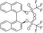 结构式 CAS# 128544-05-8, (S)-(+)-1,1'-联-2-萘酚二(三氟甲磺酸酯)