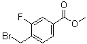 4-(Bromomethyl)-3-fluorobenzoic acid methyl ester molecular structure (CAS 128577-47-9)