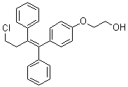 Ospemifene molecular structure (CAS 128607-22-7)