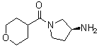structure of CAS# 1286207-63-3, [(3S)-3-Amino-1-pyrrolidinyl](tetrahydro-2H-pyran-4-yl)methanone