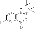 2-(4-Fluoro-2-nitrophenyl)-4,4,5,5-tetramethyl-1,3,2-dioxaborolane molecular structure (CAS 1288978-82-4)
