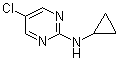 结构式 CAS# 1289385-19-8, 5-氯-N-环丙基-2-嘧啶胺