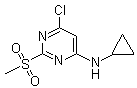 结构式 CAS# 1289388-38-0, 6-氯-N-环丙基-2-(甲磺酰基)-4-嘧啶胺