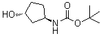 N-[(1R,3R)-3-Hydroxycyclopentyl]carbamic acid 1,1-dimethylethyl ester molecular structure (CAS 1290191-64-8)