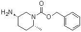 (2R,5S)-5-氨基-2-甲基-1-哌啶羧酸苄酯分子结构 (CAS 1290191-65-9)