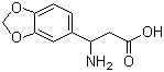 结构式 CAS# 129042-60-0, 3-氨基-3-苯并[1,3]二氧戊环-5-基丙酸