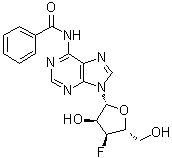 3'-Deoxy-3'-fluoro-N6-benzoyladenosine molecular structure (CAS 129054-67-7)