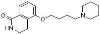 3,4-Dihydro-5-[4-(1-piperidinyl)butoxy]-1(2H)-isoquinolinone molecular structure (CAS 129075-73-6)