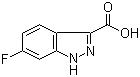 结构式 CAS# 129295-30-3, 6-氟-1H-吲唑-3-羧酸