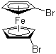 1,1'-二溴二茂铁分子结构 (CAS 1293-65-8)