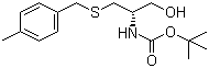 (S)-[1-(Hydroxymethyl)-2-[[(4-methylphenyl)methyl]thio]ethyl]carbamic acid tert-butyl ester molecular structure (CAS 129397-85-9)