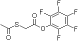 结构式 CAS# 129815-48-1, (乙酰硫基)乙酸五氟苯基酯