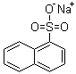 structure of CAS# 130-14-3, Sodium 1-naphthalenesulfonate;Sodium naphthalene-1-sulphonate; 1-Naphthalenesulfonic acid sodium salt