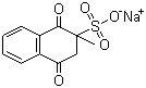 Menadione sodium bisulfite molecular structure (CAS 130-37-0)