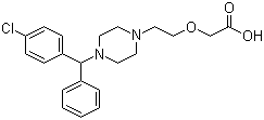 Levocetirizine molecular structure (CAS 130018-77-8)