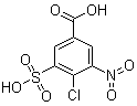 4-Chloro-3-nitro-5-sulfobenzoic acid molecular structure (CAS 130262-91-8)
