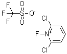 结构式 CAS# 130433-68-0, 2,6-二氯-1-氟吡啶三氟甲磺酸盐