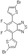 结构式 CAS# 1304773-89-4, 4,7-二(5-溴-2-噻吩基)-5,6-二氟-2,1,3-苯并噻二唑