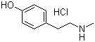 4-[2-(Methylamino)ethyl]phenol hydrochloride molecular structure (CAS 13062-76-5)