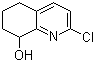 structure of CAS# 130861-73-3, 2-Chloro-8-hydroxy-5,6,7,8-tetrahydroquinoline;2-Chloro-5,6,7,8-tetrahydro-8-quinolinol