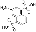 structure of CAS# 131-27-1, 2-Amino-4,8-naphthalenedisulfonic acid;2-Naphthylamine-4,8-disulfonic acid; 3-Amino-1,5-naphthalenedisulfonic acid; 4,8-Disulfo-2-naphthylamine; 7-Amino-1,5-naphthalenedisulfonic acid; C acid;